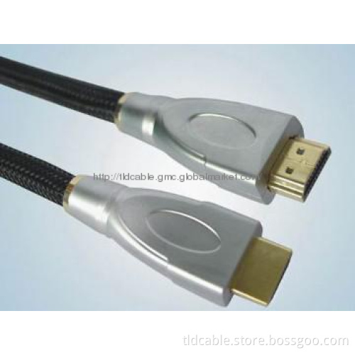 factory sealed HDMI Cable Metal Cable with Nylon net